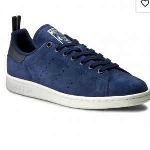 Adidas Stan Smith blue suede shoes